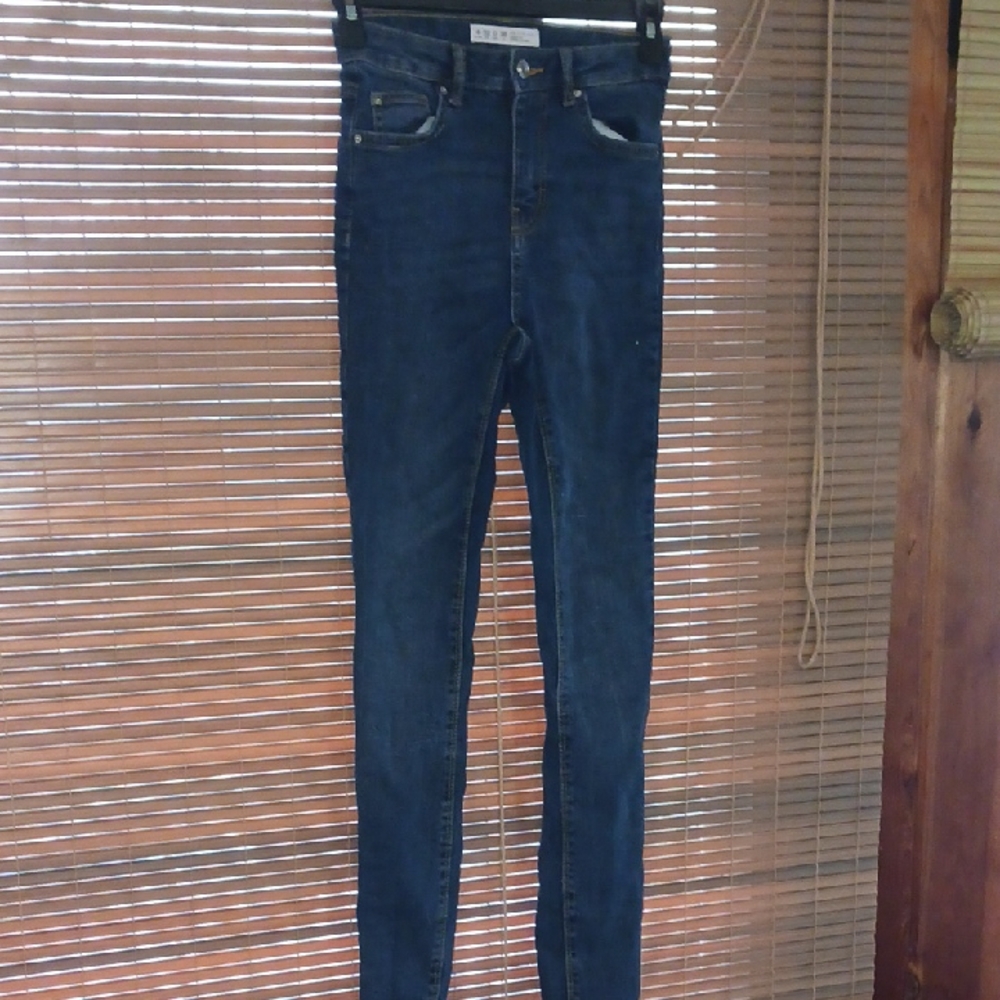 Denim&Co Deep Blue High-Rise Jeans